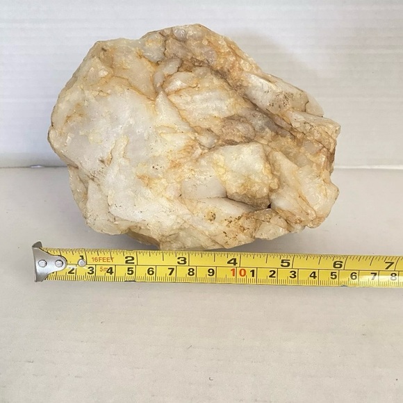 Quartz Rock Natural Milky White Orange Red Stone # 5 - Picture 9 of 10